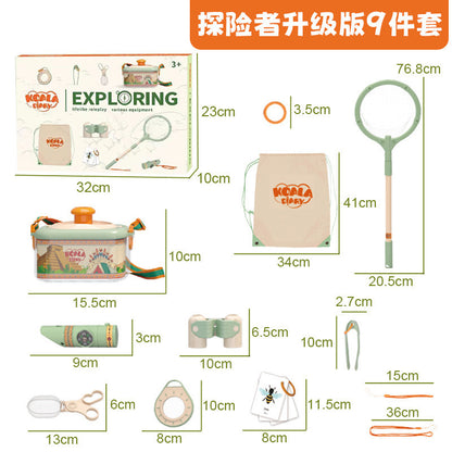 Children's outdoor adventure insect observation box parent-child interactive camping set play house toys holiday gifts wholesale