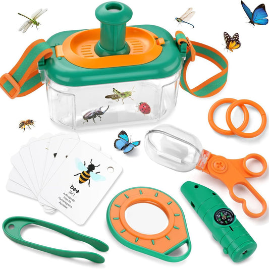 Children's outdoor adventure insect observation box parent-child interactive camping set play house toys holiday gifts wholesale