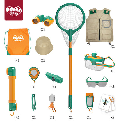 Children's outdoor adventure insect observation box parent-child interactive camping set play house toys holiday gifts wholesale